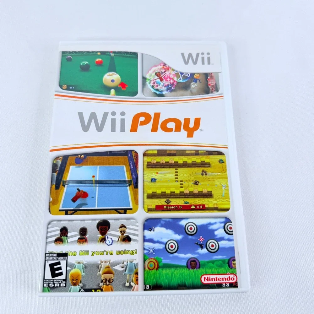 Wii Play Nintendo Wii Game RVL-L-RHAE-USA CIB with Manual Mini Games E Rated